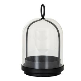 Nysa Candle Holder With Glass Cloche - Medium