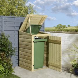SHERBROOK Single Outdoor Bin Storage - Natural