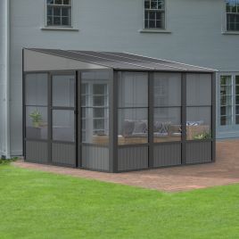 BRIXMONT Sojag Conservatory Aluminium Garden Gazebo - 3mx3m