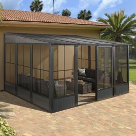 BRIXMONT Sojag Conservatory Aluminium Garden Gazebo - 3mx4m