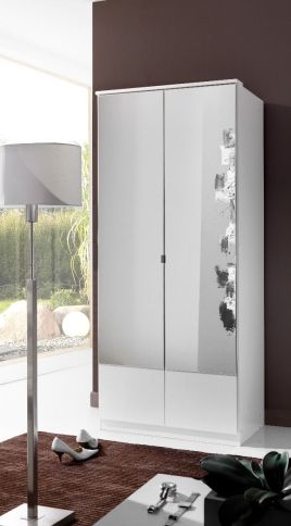 Inagu 2 Door Mirrored Wardrobe - White