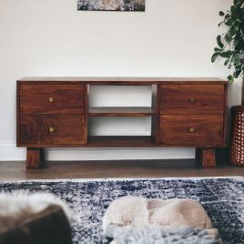 Dalton Media Unit in Sheesham Wood