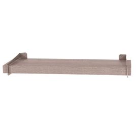 Livia Grey Oak 80cm Chunky Shelf with Slide On Metal Brackets