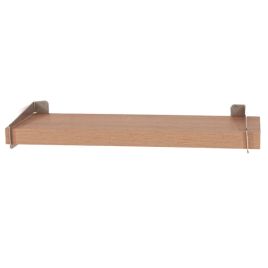 Livia 80cm Oak Effect Shelf with Sleek Metal Brackets