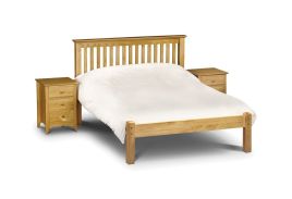 Barcelona White or Pine LFE Bed Frame-Kingsize 5ft - Antique Pine