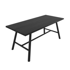 LUCIEN Wooden Dining Table - Black