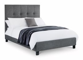 Sorrento Slate Grey High Headboard Bed - Double 4ft6