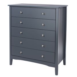 Blue Chest of Drawers - CASCAIS Medium Chest  5 Drawers