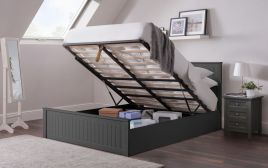 Maine Ottoman Kingsize Bed - Anthracite
