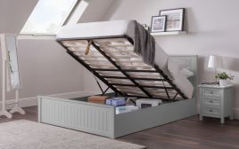 Maine Ottoman Kingsize Bed - Dove Grey