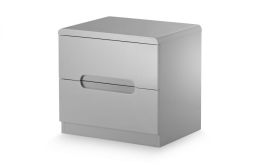 Manhattan 2 Drawer Bedside - Grey
