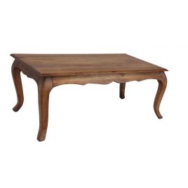 Malibu Rectangular Coffee Table Solid Acacia Elegance in Burnt Oak