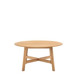 THORNWELL Round Coffee Table - Medium Oak