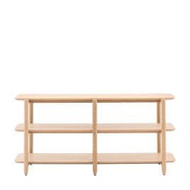 BANBURY Wide Open Display Rack - Light Oak