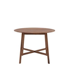THORNWELL Round Dining Table - Dark Oak