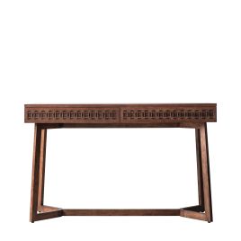 ASHWELL 2 Drawer Office Desk - Dark Oak