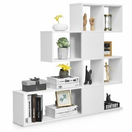 Bookcase - 5-Tier Display and Storage Bookshelf for Home and Office-White