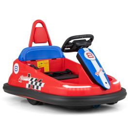 Electric kids Ride-on Bumper Car with Full Turn Spinning and Dual Motors - Red