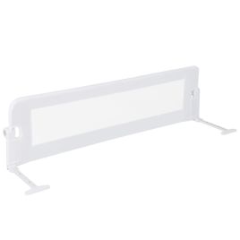 GLEIRONA Foldable Bed Rail with Adjustable Safety Strap for Toddlers-White