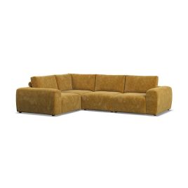 Corner Sofa - GRAZ Fabric 4 Seater Right Hand Facing - Sunny