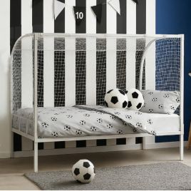 Single Bed - NOBRA 3ft Metal Bedframe - White