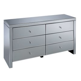 Birlea Seville Mirrored 6 Drawer Wide Storage Chest