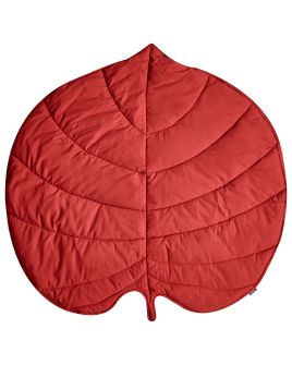 AOLIE Kids Playmat Leaf 110 x 110 cm Red