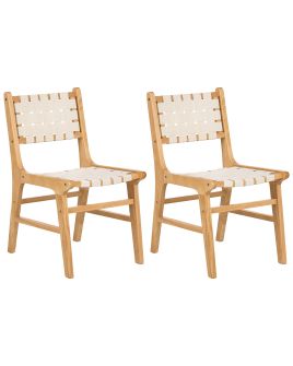 FILTONWELL Wooden Dining Chairs - Set of 2 - Brown