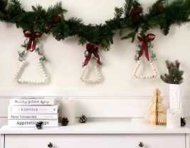KYVESIRO Set of 3 LED Hanging Christmas Tree Decoration - White