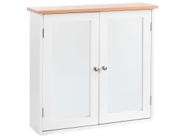 Bathroom Wall Mounted Mirror Cabinet ALAMOS 65 cm 60 cm White