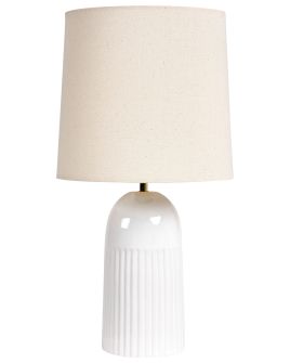CALVERMERE Table Lamp Ceramic - White