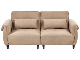 YATELY Fabric 3 Seater Sofa - Light Brown