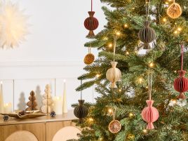 CAXUFA Christmas Decor Hanging Baubles Set of 16 - Multicolour