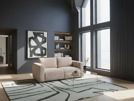 JRAVENTO Boucle Fabirc 2 Seater Modular Sofa - Beige