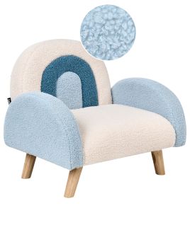 MOBO Kids Boucle Armchair Blue