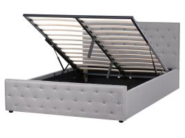 AEIMNS Ottoman Bed Fabric 160 x 200 cm (EU King Size) Light Grey