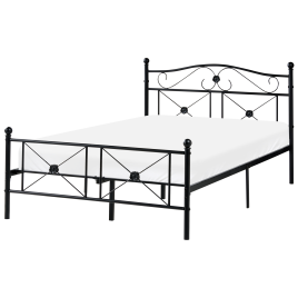 ELLOVAN Small Double Metal Bedframe - Black