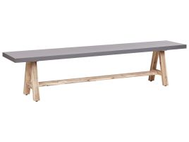 Garden Bench TONNARE 200 cm Concrete Grey