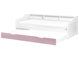 DEERN Trundle Bed Pine Wood 90 x 200 cm (EU Single) Pink