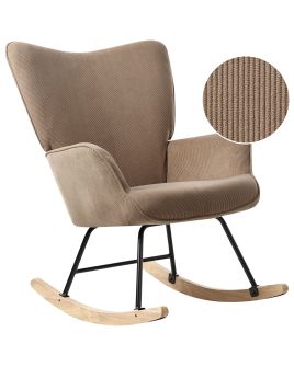 Rocking Chair ARSET Corduroy Taupe