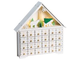 ORYN Christmas Decoration Advent Calendar 33 cm - White