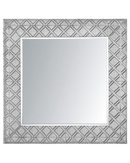 Wall Mirror EVETTES 80 cm 80 cm Metal Silver