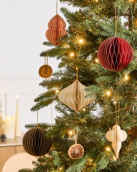 CATAXI Christmas Decor Hanging Baubles Set of 20 - Multicolour