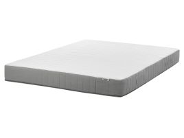 POUFFY Memory Foam Pocket Spring Mattress Firm 160 x 200cm EU Kingsize - White with Grey
