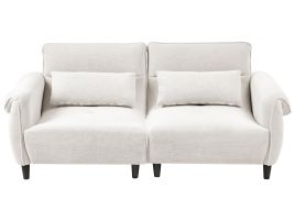 YATELY Fabric 3 Seater Sofa - Off White