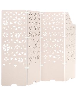 WYLFORD 4 Panel Room Divider - Beige