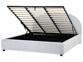 EAUCLUSV Ottoman Bed Fabric 180 x 200 cm (EU Super King) Light Blue