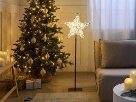 HENTARA Outdoor Christmas Decor LED Star with Lights - Black