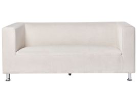 3 Seater Fabric Sofa White FLORO