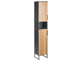CLEAVESLEIGH Tall Bathroom Cabinet - Light Brown